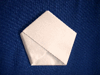 五角形の手紙の折り方画像