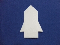 ロケットの手紙の折り方画像