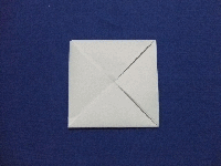 四角形の手紙の折り方画像